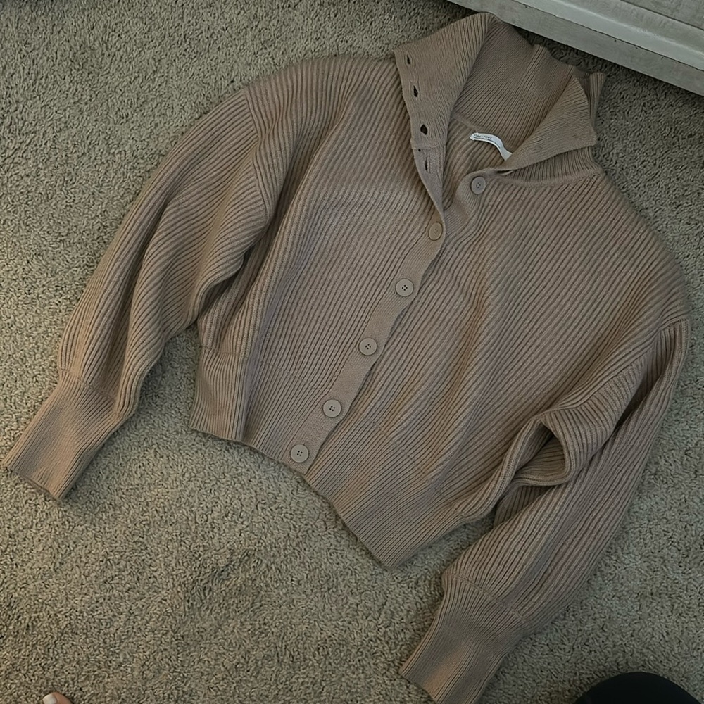 Oak + Fort Beige Cardigan